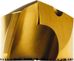 Seco - Series SD100, 24mm Diam 140° Replaceable Drill Tip - Carbide, TiAlN Finish, Through Coolant - Benchmark Tooling