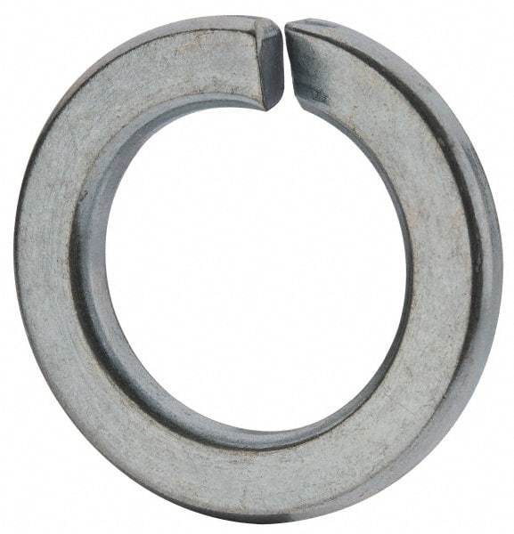Value Collection - M18, 18.2mm ID, 29.4mm OD, 3.5mm Thick Split Lock Washer - Grade 8 Spring Steel, Zinc-Plated Finish, 18.2mm Min ID, 19mm Max ID - Benchmark Tooling
