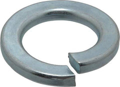 Value Collection - M20, 20.2mm ID, 33.6mm OD, 4mm Thick Split Lock Washer - Grade 8 Spring Steel, Zinc-Plated Finish, 20.2mm Min ID, 21.2mm Max ID - Benchmark Tooling