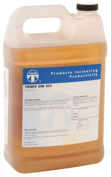 Master Fluid Solutions - Trim OM 303, 1 Gal Bottle Cutting Fluid - Straight Oil, For Thread Rolling, Thread-Form Tapping - Benchmark Tooling