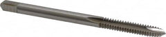Kennametal - #6-32 UNC, 2 Flute, Bright Finish, High Speed Steel Spiral Point Tap - Plug Chamfer, Right Hand Thread, 2" OAL, 11/16" Thread Length, 0.141" Shank Diam, 2B Class of Fit, Series 5301 - Exact Industrial Supply
