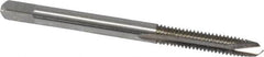 Kennametal - #8-32 UNC, 2 Flute, Bright Finish, High Speed Steel Spiral Point Tap - Plug Chamfer, Right Hand Thread, 2.13" OAL, 3/4" Thread Length, 0.168" Shank Diam, 2B Class of Fit - Exact Industrial Supply