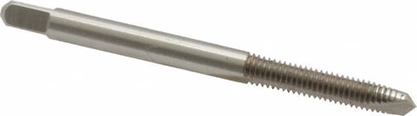 Kennametal - #10-32 UNF, 2 Flute, Bright Finish, High Speed Steel Spiral Point Tap - Plug Chamfer, Right Hand Thread, 2.38" OAL, 7/8" Thread Length, 0.194" Shank Diam, 2B Class of Fit, Series 5301 - Exact Industrial Supply
