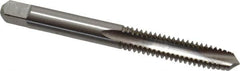 Kennametal - 1/4-20 UNC, 2 Flute, Bright Finish, High Speed Steel Spiral Point Tap - Plug Chamfer, Right Hand Thread, 2-1/2" OAL, 1" Thread Length, 0.255" Shank Diam, Series 5301 - Exact Industrial Supply