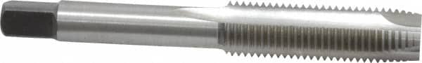 Kennametal - 7/16-20 UNF, 3 Flute, Bright Finish, High Speed Steel Spiral Point Tap - Plug Chamfer, Right Hand Thread, 3.16" OAL, 1-7/16" Thread Length, 0.323" Shank Diam, Series 5301 - Exact Industrial Supply