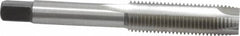 Kennametal - 7/16-20 UNF, 3 Flute, Bright Finish, High Speed Steel Spiral Point Tap - Plug Chamfer, Right Hand Thread, 3.16" OAL, 1-7/16" Thread Length, 0.323" Shank Diam, Series 5301 - Exact Industrial Supply