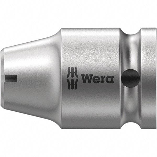 Wera - Socket Adapters & Universal Joints Type: Square-Drive to Hex Bit Adapter Female Size: 3/8 Socket Drive to 5/16 Hex - Benchmark Tooling
