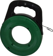 Greenlee - 65 Ft. Long x 1/8 Inch Wide, 0.045 Inch Thick, Steel Fish Tape - 400 Lb. Pulling Strength, Includes Case - Benchmark Tooling