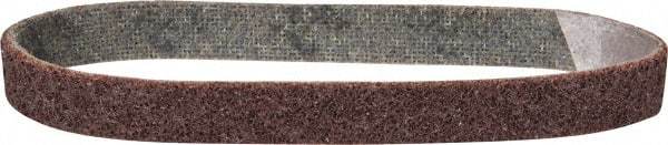 3M - 3/4" Wide x 18" OAL, Aluminum Oxide Abrasive Belt - Aluminum Oxide, Medium, Nonwoven, Series SE-BS - Benchmark Tooling