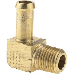 Eaton - 1/4 Barbed Thread 90° Male Elbow - Brass - Benchmark Tooling