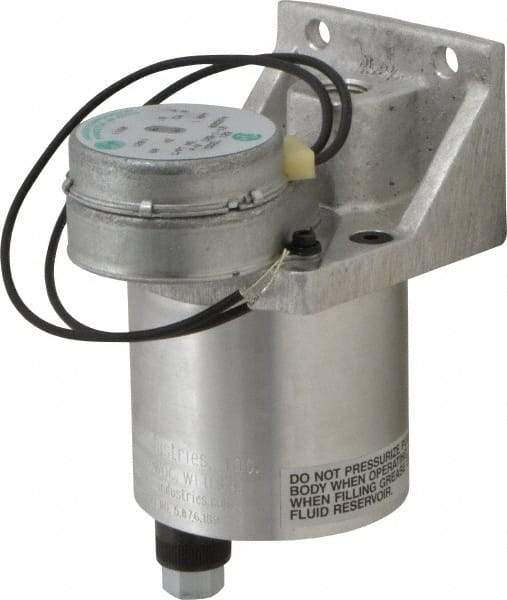 LDI Industries - 0.16 cc Output per Cycle, 1 Outlet Central Lubrication System Electric Pump - 66.55mm Wide x 134.37mm High, 120 Volt, Oil/Grease, 1/8-27 Outlet Thread, NPTF - Benchmark Tooling