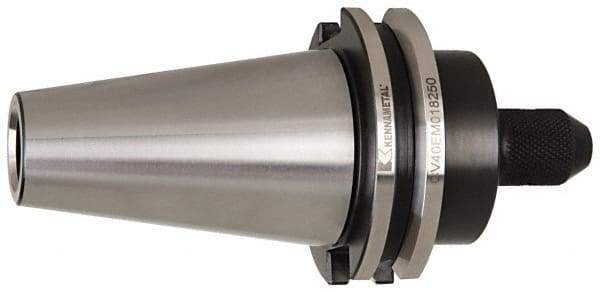 Made in USA - CAT40 Taper Shank 3/16" Hole End Mill Holder/Adapter - 25/32" Nose Diam, 4.72" Projection - Exact Industrial Supply