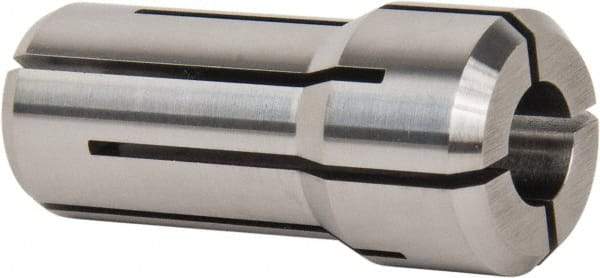 Kennametal - 1/4 Inch, 0.2188 to 1/4 Inch Collet Capacity, Series DA200 Double Angle Collet - 1-3/16 Inch Overall Length, 0.539 Inch Overall Diameter, 0.001 Inch TIR - Exact Industrial Supply