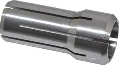 Kennametal - 25/64 Inch, 0.3594 to 25/64 Inch Collet Capacity, Series DA200 Double Angle Collet - 1-3/16 Inch Overall Length, 0.539 Inch Overall Diameter, 0.001 Inch TIR - Exact Industrial Supply
