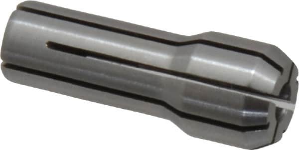 Kennametal - 1/8 Inch, 0.0938 to 1/8 Inch Collet Capacity, Series DA300 Double Angle Collet - 1 Inch Overall Length, 3/8 Inch Overall Diameter, 0.001 Inch TIR - Exact Industrial Supply