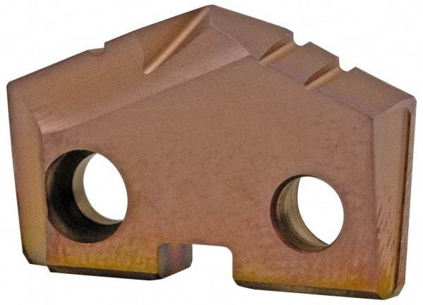 Allied Machine and Engineering - 50mm Diam x 5/16" Thick, Seat Code 4, 132° Included Angle Spade Drill Insert - AM200 Coated, Cobalt, Grade Super Cobalt, Series GEN2 T-A - Benchmark Tooling