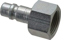 Parker - 3/4-14 Female NPTF Tru-Flate Automotive Pneumatic Hose Connector - Steel, 1/2" Body Diam - Benchmark Tooling