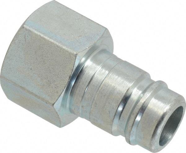 Parker - 3/4-14 Female NPTF Industrial Pneumatic Hose Connector - Steel, 3/4" Body Diam - Benchmark Tooling