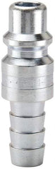 Parker - Hose Barb Industrial Pneumatic Hose Connector - Steel, 3/4" Body Diam, 1/2" Hose ID - Benchmark Tooling