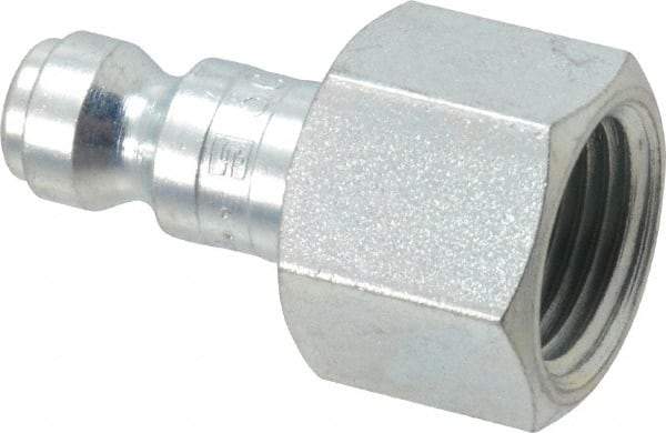Parker - 3/8-18 Female NPTF Tru-Flate Automotive Pneumatic Hose Connector - Steel, 1/4" Body Diam - Benchmark Tooling