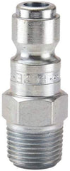 Parker - 3/4-14 Male NPT Tru-Flate Automotive Pneumatic Hose Connector - Steel, 1/2" Body Diam - Benchmark Tooling