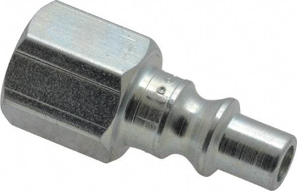 Parker - 1/4-18 Female NPTF ARO Pneumatic Hose Nipple - Steel, 1/4" Body Diam - Benchmark Tooling