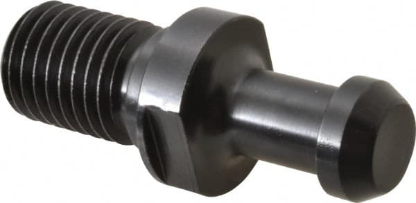 Parlec - B Style, CAT50 Taper, 1-8 Thread, 90° Angle Radius, Standard Retention Knob - 3.32" OAL, 0.904" Knob Diam, 0.4" Flange Thickness, 1.78" from Knob to Flange, 1.026" Pilot Diam - Exact Industrial Supply