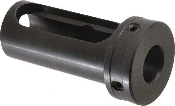 Global CNC Industries - 7/8" ID, 1-1/2" OD, 3-1/4" Length Under Head, Type Z Lathe Tool Holder Bushing - 3/4" Head Thickness, 2-7/8" Slot Length - Exact Industrial Supply