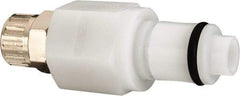 CPC Colder Products - 1/4" OD, Acetal Push-to-Connect Male Connector - 120 Max psi, White - Benchmark Tooling
