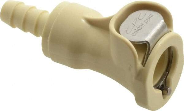 CPC Colder Products - Acetal Push-to-Connect Tube Female Connector - 120 Max psi, 1/4" Inside Diam, White - Benchmark Tooling