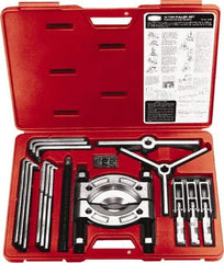 Proto - 19 Piece, 11" Spread, Wide Puller Set - 6 Jaws, 12" Reach - Benchmark Tooling