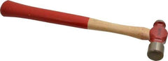 Proto - 1/2 Lb Head Ball Pein Hammer - Wood Handle with Red Laquer Grip, 12" OAL - Benchmark Tooling