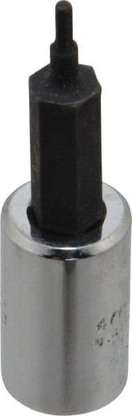 Proto - 1/4" Drive, 1/16" Hex Bit Socket - 1-7/8" OAL, 1" Bit Length - Benchmark Tooling