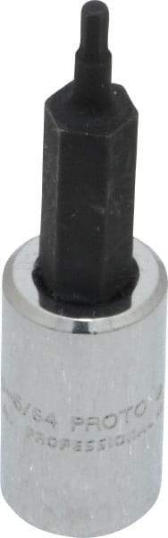 Proto - 1/4" Drive, 5/64" Hex Bit Socket - 1-7/8" OAL, 1" Bit Length - Benchmark Tooling