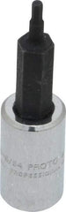 Proto - 1/4" Drive, 5/64" Hex Bit Socket - 1-7/8" OAL, 1" Bit Length - Benchmark Tooling