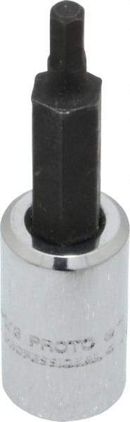Proto - 1/4" Drive, 1/8" Hex Bit Socket - 1-7/8" OAL, 1" Bit Length - Benchmark Tooling