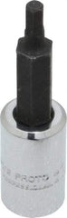 Proto - 1/4" Drive, 1/8" Hex Bit Socket - 1-7/8" OAL, 1" Bit Length - Benchmark Tooling