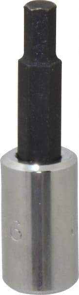 Proto - 1/4" Drive, 3/16" Hex Bit Socket - 1-7/8" OAL, 1" Bit Length - Benchmark Tooling