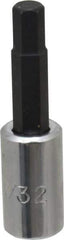 Proto - 1/4" Drive, 7/32" Hex Bit Socket - 1-7/8" OAL, 1" Bit Length - Benchmark Tooling