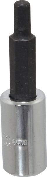 Proto - 1/4" Drive, 4mm Hex Bit Socket - 1-7/8" OAL, 1" Bit Length - Benchmark Tooling