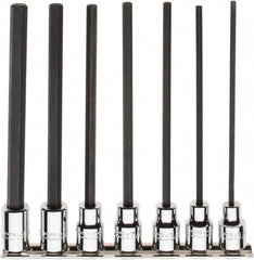 Proto - 7 Piece 3/8" Drive Inch Hex Bit Socket Set - 1/8 to 3/8" Hex - Benchmark Tooling