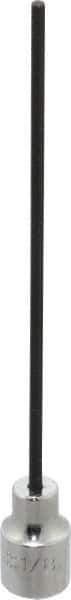 Proto - 3/8" Drive, 1/8" Hex Bit Socket - 6-3/32" OAL, 5" Bit Length, Long Hex Bit Socket - Benchmark Tooling