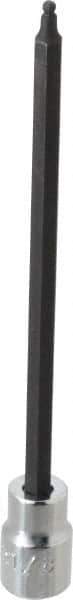 Proto - 3/8" Drive, 1/8" Hex Bit Socket - 6-3/32" OAL, 5" Bit Length, Long Ball End Hex Bit Socket - Benchmark Tooling