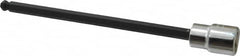 Proto - 3/8" Drive, 1/4" Hex Bit Socket - 6-3/32" OAL, 5" Bit Length, Long Ball End Hex Bit Socket - Benchmark Tooling