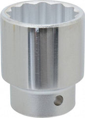 Proto - 1-1/2", 3/4" Drive, Standard Hand Socket - 12 Points, 2-13/32" OAL, Chrome Finish - Benchmark Tooling