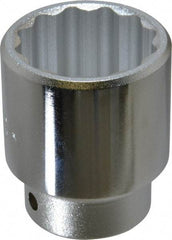 Proto - 1-5/8", 3/4" Drive, Standard Hand Socket - 12 Points, 2-5/8" OAL, Chrome Finish - Benchmark Tooling