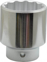 Proto - 3/8" Drive, Standard Hand Socket - 12 Points, 2-1/8" OAL, Chrome Finish - Benchmark Tooling