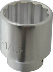 Proto - 13/16", 3/8" Drive, Standard Hand Socket - 6 Points, 2-1/2" OAL, Chrome Finish - Benchmark Tooling