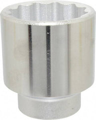 Proto - 2-1/8", 3/4" Drive, Standard Hand Socket - 12 Points, 3-9/32" OAL, Chrome Finish - Benchmark Tooling