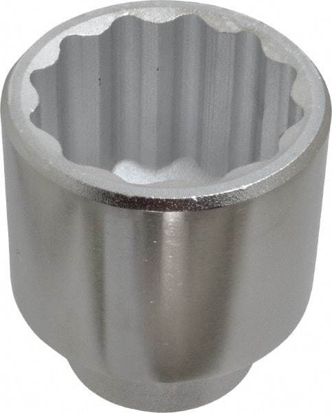 Proto - 2-1/4", 3/4" Drive, Standard Hand Socket - 12 Points, 3-13/32" OAL, Chrome Finish - Benchmark Tooling